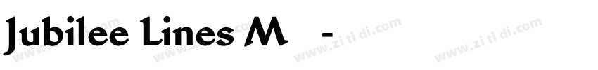Jubilee Lines MN字体转换